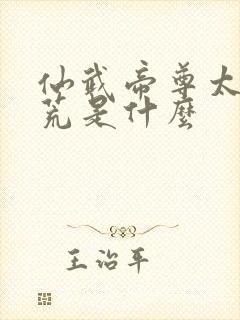 仙武帝尊太古洪荒是什么