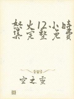 怒火12小时全集完整免费观看高清