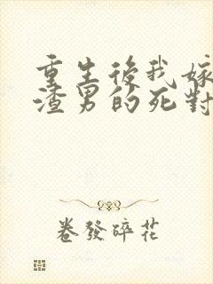 重生后我嫁给了渣男的死对头完整封面