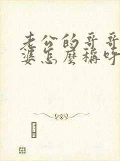 老公的哥哥的老婆怎么称呼