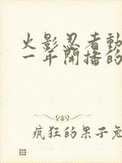 火影忍者动漫哪一年开播的