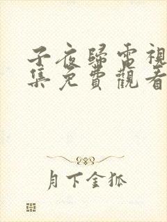 子夜归电视剧全集免费观看高清