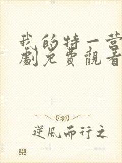 我的特一营电视剧免费观看