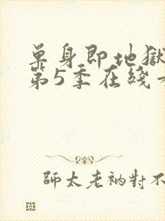 单身即地狱综艺第5季在线看