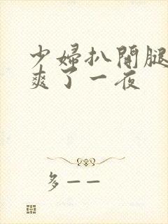 少妇扒开腿让我爽了一夜封面