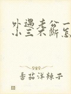 外遇老公一直与小三不断怎么办