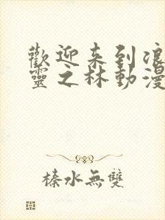 欢迎来到浪荡精灵之林动漫在线观看全集封面