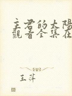 主君的太阳免费观看全集在线播放封面