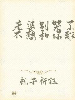 老婆别哭了我真不想和你离婚