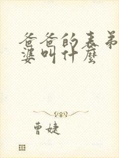 爸爸的表弟的老婆叫什么