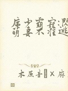 席少霸宠:闪婚萌妻不准逃