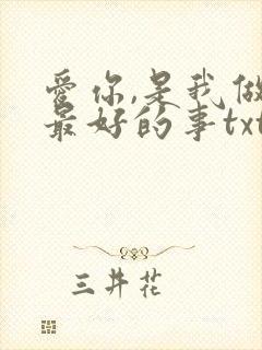 爱你,是我做过最好的事txt