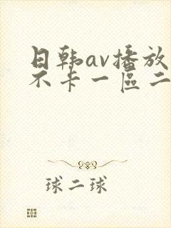 日韩av播放器不卡一区二区