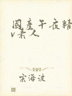 国产午夜精品av素人