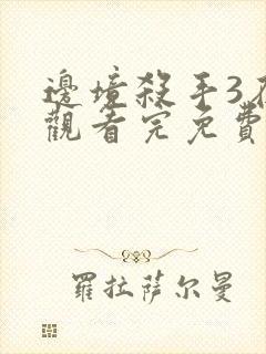 边境杀手3在线观看完免费完整版高清