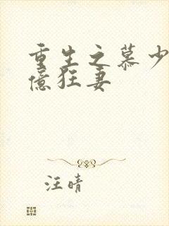 重生之慕少的千亿狂妻封面