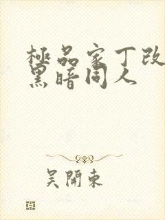 极品家丁改编版黑暗同人