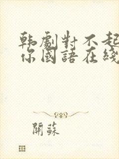 韩剧对不起我爱你国语在线观看