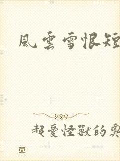 风云雪恨短剧