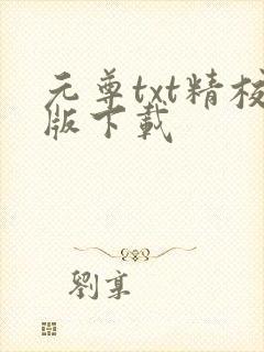 元尊txt精校版下载