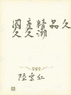 国产精品久久久久久潮