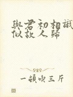 与君初相识,恰似故人归封面