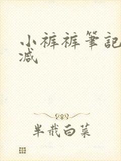 小裤裤笔记无删减