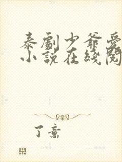 泰剧少爷爱上我小说在线阅读