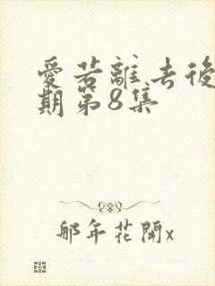 爱若离去后会无期第8集