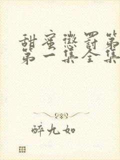 甜蜜惩罚第一季第一集全集台词完整免费观看