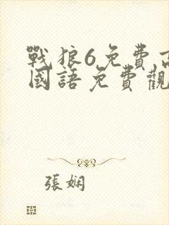 战狼6免费高清国语免费观看