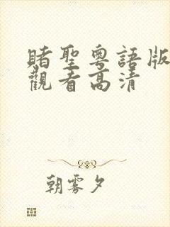 赌圣粤语版在线观看高清