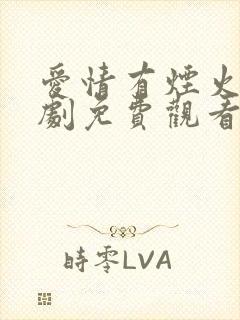 爱情有烟火电视剧免费观看全集完整版