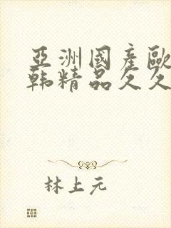 亚洲国产欧美日韩精品久久久