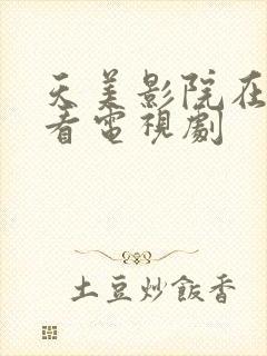 天美影院在线观看电视剧