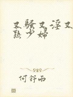 又骚又淫又爽成熟少妇