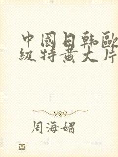 中国日韩欧美一级特黄大片