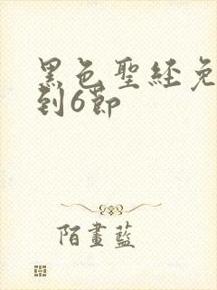 黑色圣经免费1到6节封面