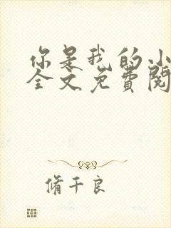 你是我的小确幸全文免费阅读全文