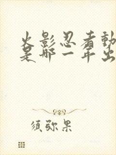 火影忍者动画片是哪一年出的