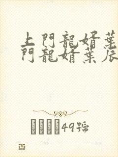 上门龙婿叶辰上门龙婿叶辰