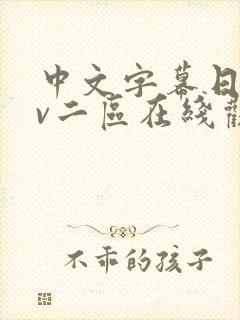 中文字幕日韩av二区在线观看