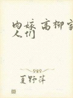肉嫁 高柳家的人们封面