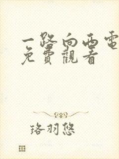 一路向西电视剧免费观看