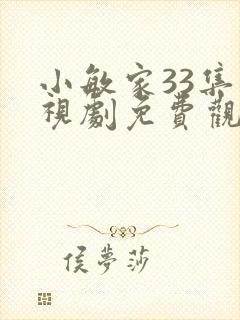 小敏家33集电视剧免费观看