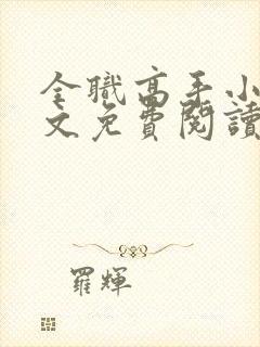 全职高手小说全文免费阅读无弹窗封面