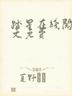 踏星在线阅读全文免费封面