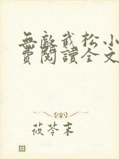 无敌武松小说免费阅读全文无弹窗