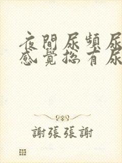 夜间尿频尿不尽感觉总有尿意