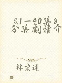 《1—40集》分集剧情介绍